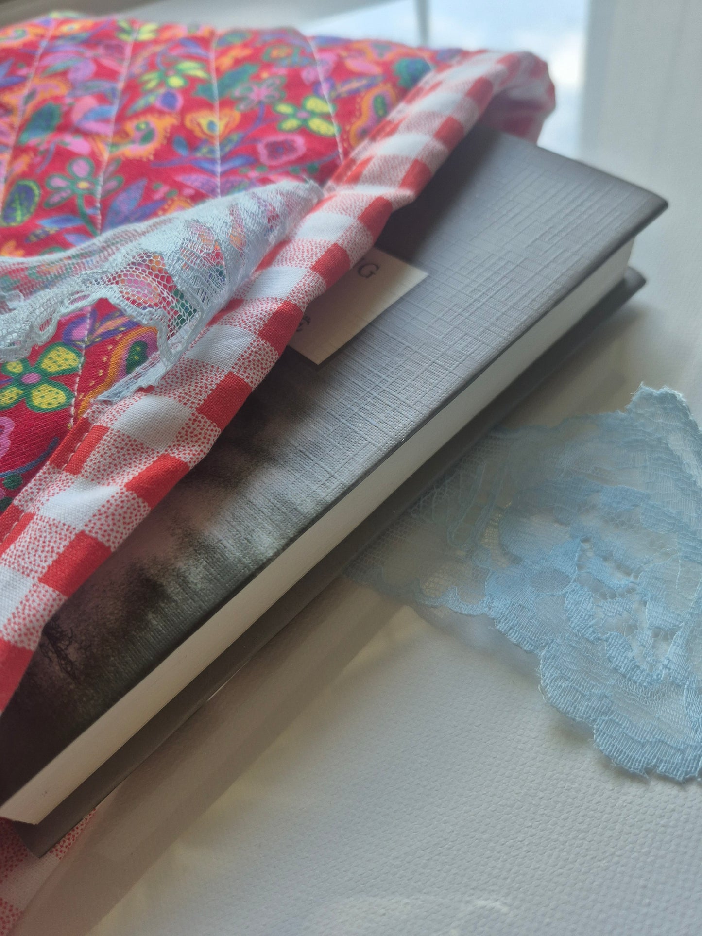 Book Sleeve Red Paisley