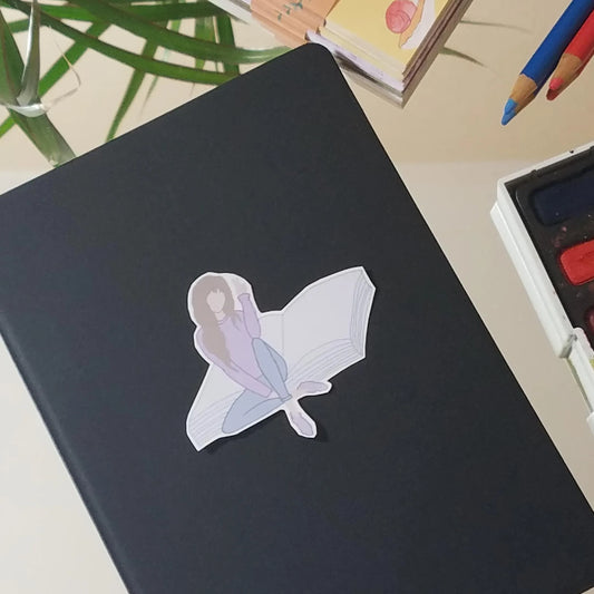 Bookish Girl Sticker