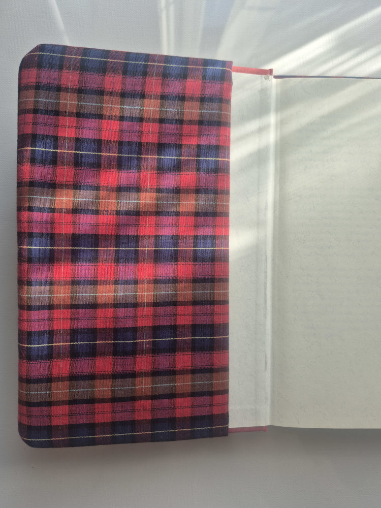 Harback Adjustable Book/Bible Cover - Red Tartan